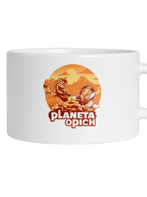 Planeta opich hrnek makronka White