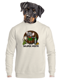 unisex mikina bez kapuce