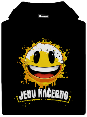 Jedu načerno dětská mikina klokanka Black