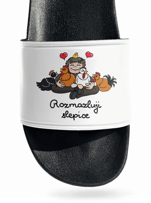 Rozmazluji slepice pantofle White