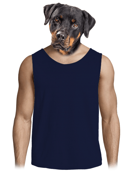 Bez potisku pánské tílko French Navy