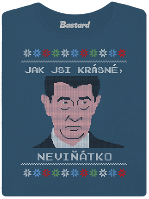 Neviňátko dámské tričko premium Petrol Blue