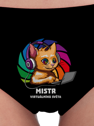 Mistr virtuálního světa dámské kalhotky Black