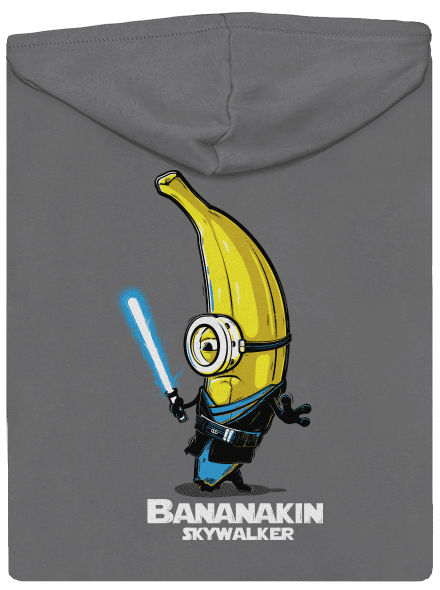Bananakin Skywalker dámská mikina na zip Steel Gray