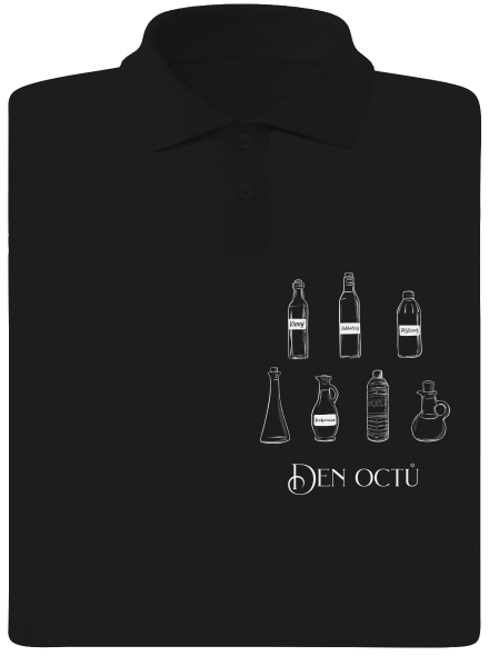 Den octů pánská polokošile Black