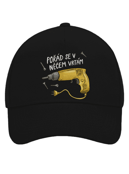 Vrtám kšiltovka baseballka Black