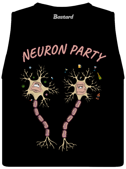 Neuron party dámské tílko volné Black