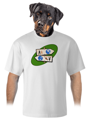 Dálkový pochod unisex tričko oversized White