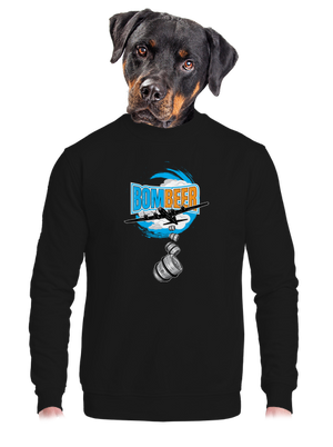 unisex mikina bez kapuce