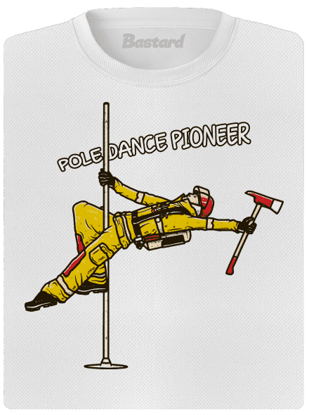 Pole Dance Pioneer dámské sportovní tričko White