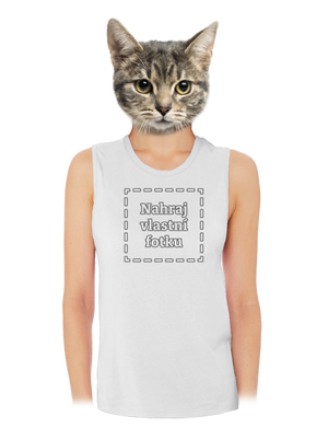 Vlastní potisk dámské tílko volné White