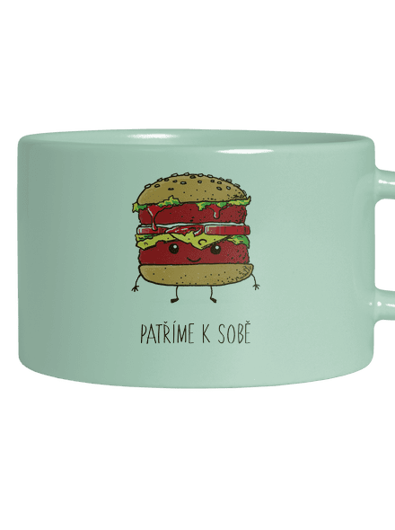 Patříme k sobě hrnek makronka Mint Macaron