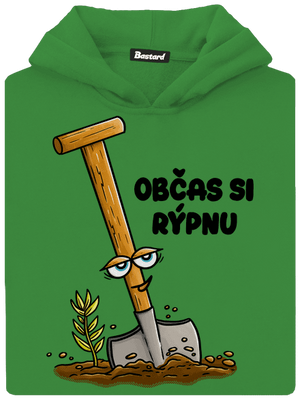 Občas si rýpnu dětská mikina klokanka Kelly Green AWD