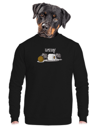 unisex mikina bez kapuce