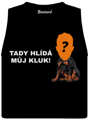 Tady hlídám já dámské tílko volné Black