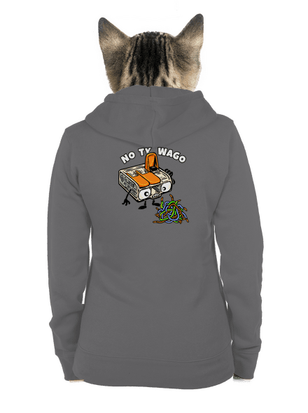Wago svorka dámská mikina na zip Steel Gray
