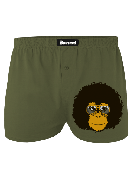 Retro opičák pánské trenky Khaki