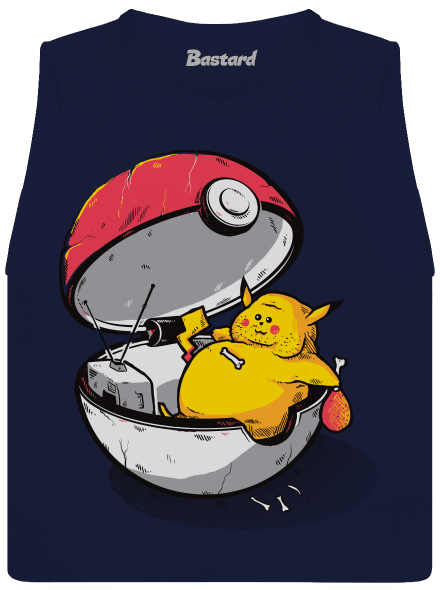 Konec pokémona dámské tílko volné Navy