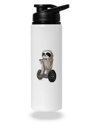 Lenochod lahev na vodu White