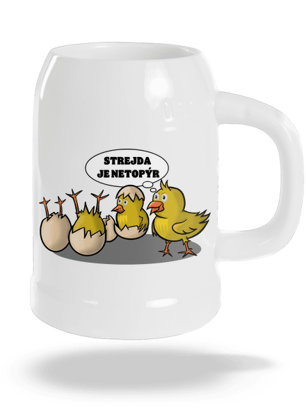 Strejda netopýr půllitr White