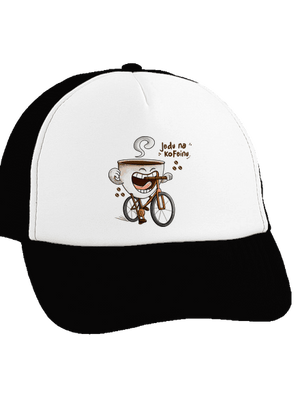 Jedu na kofeinu kšiltovka truckerka Black cap