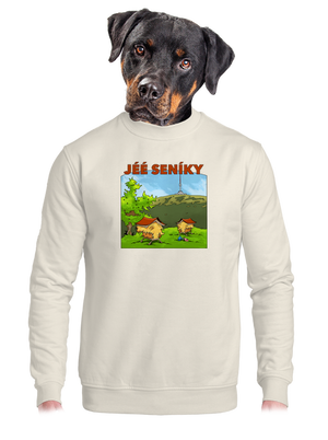 unisex mikina bez kapuce