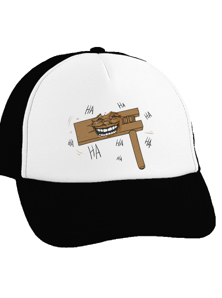 Řehtačka kšiltovka truckerka Black cap