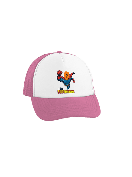 Táta superhrdina kšiltovka truckerka Fluorescent Pink cap