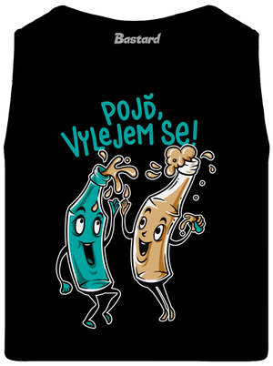 Vylitý pánské tílko Black