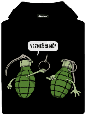 Granáty dámská mikina klokanka Black