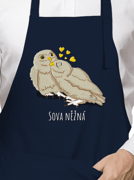 Sova něžná zástěra Navy