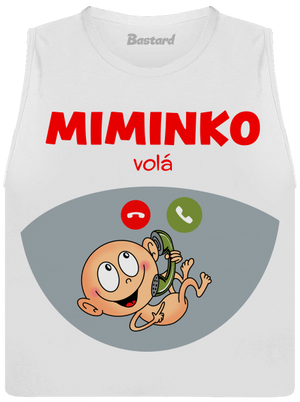 Miminko volá dámské tílko volné White