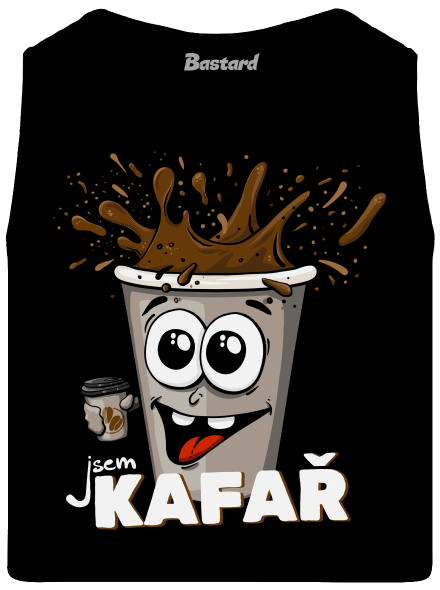 Jsem kafař pánské tílko Black