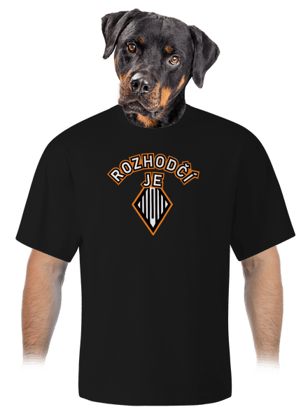 Rozhodčí unisex tričko oversized Black