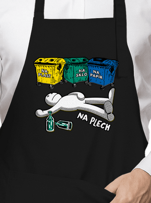 Tříděný odpad zástěra Black