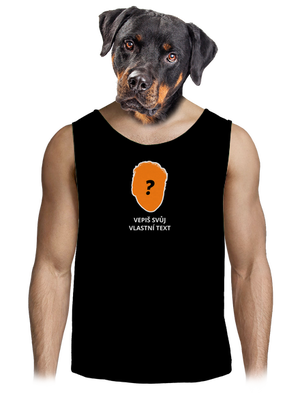 Tvoje hlava pánské tílko Black