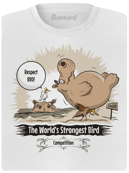 Strongest bird dámské sportovní tričko White