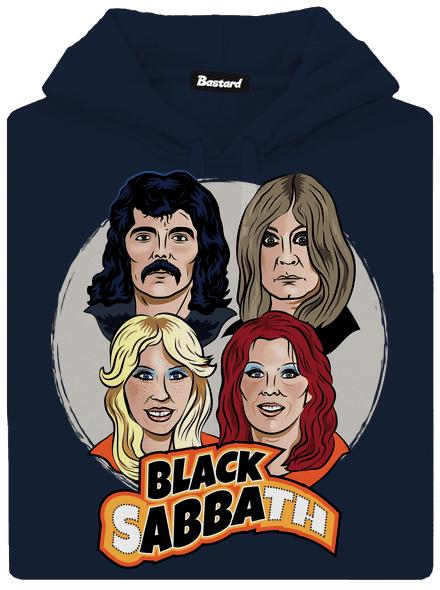 Black Abba pánská mikina klokanka Navy