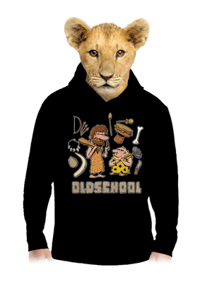 Oldschool dětská mikina klokanka Black