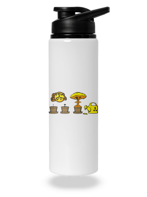 Atomový květ lahev na vodu White