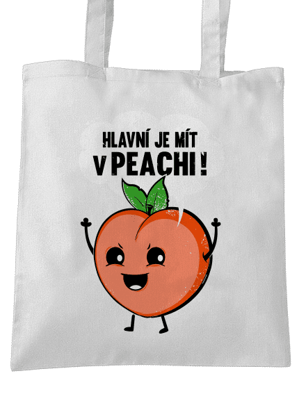 V peachi taška White