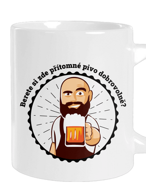 Pivo dobrovolně velký hrnek White