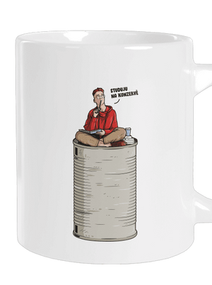 Konzerva velký hrnek White