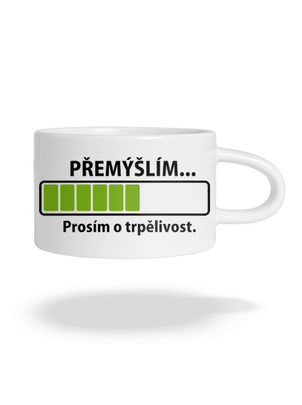 Přemýšlím hrnek makronka White
