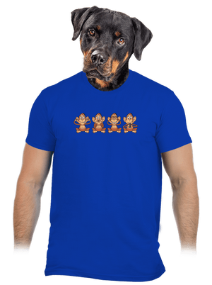 Opička s mobilem pánské tričko Royal Blue
