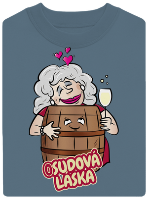 Osudová láska unisex mikina bez kapuce Nordic Blue