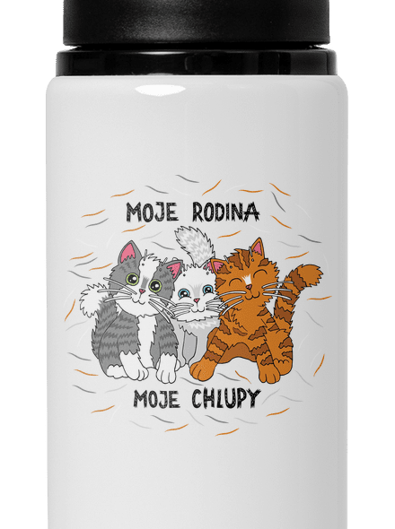 Moje rodina lahev na vodu White