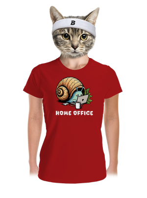 Šnekův home office dámské sportovní tričko Red Mal