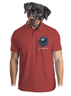 Padá server pánská polokošile Burgundy