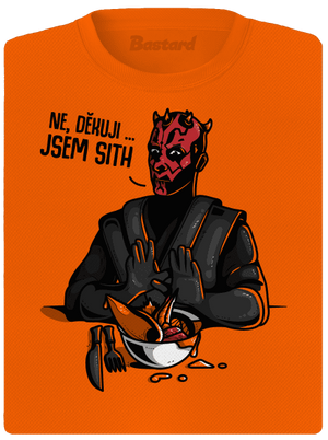 Jsem sith dámské sportovní tričko Neon Orange